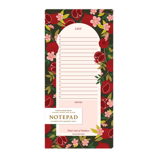 Pomegranate Market List Notepad
