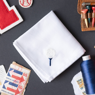 Men's Handkerchief Embroidered Golf Ball