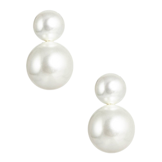 Audrey Large Double Pearl Earrings