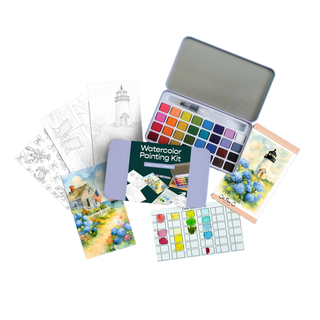 Cape Harbor Watercolor Painting Kit