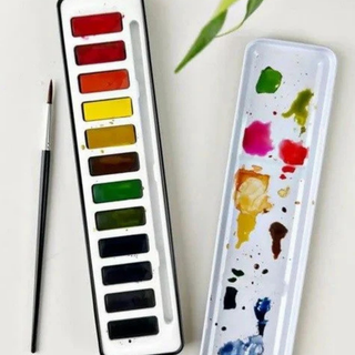 Watercolor Paint Set of 12 Colors