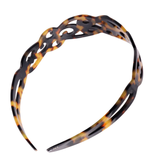 French Amie Filigree Wide Cellulose Headband
