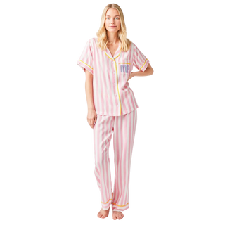 Retro Stripe Pajama Pants Set