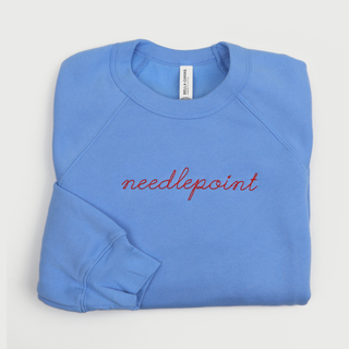 Needlepoint Raglan Sweatshirt