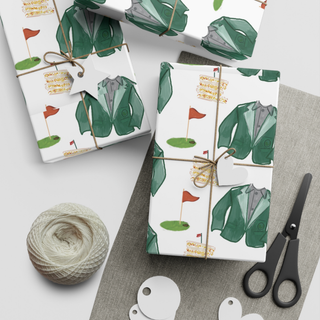 Golf Masters Tournament Wrapping Paper Roll