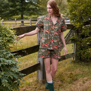 Fox Hunting Short PJ Set