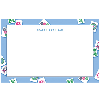 Mahjong Tiles Slab Notepad