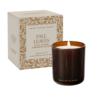 Fall Leaves Boxed Soy Candle
