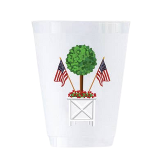 Patriotic Topiary Shatterproof Cups
