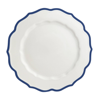 Stella Scalloped Blue Dinner Plate