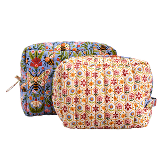 Oversized Pouch Duo in Bee Tapestry