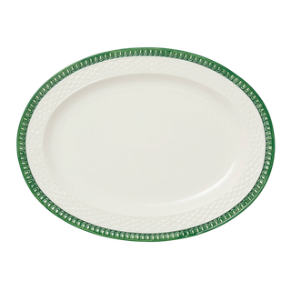 Le Jardin Embossed Rattan Oval Platter