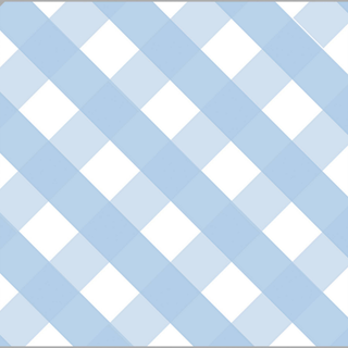 Light Blue Buffalo Check Gift Wrap Roll