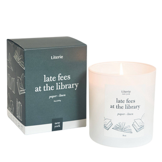 Late Fees at the Library Candle