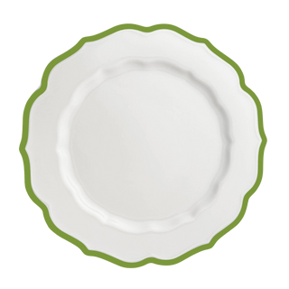Stella Scalloped Verde Dinner Plate