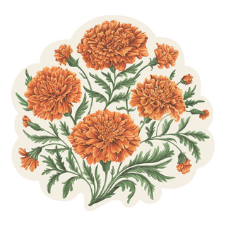 Die-cut Marigold Bouquet Placemats