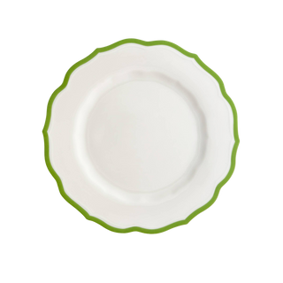 Stella Scalloped Verde Salad Plate