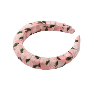 Pink Hydrangea Wrapped Headband