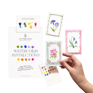 Mini Watercolor Painting Kit: Flowers