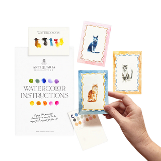 Mini Watercolor Painting Kit: Cats