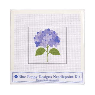 Blue Hydrangea Needlepoint Kit