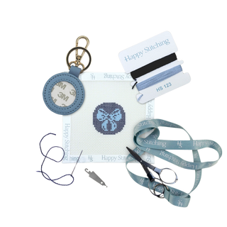 Just a Little Tied Key Fob Needlepoint Kit