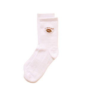 It's Game Day Embroidered Crew Socks