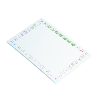 Sunset Mahjong Tiles Border Notepad