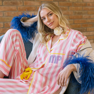 Retro Stripe Pajama Pants Set