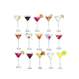 Martini Cocktail Napkins