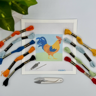 Rooster Needlepoint Kit