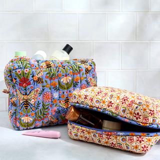Oversized Pouch Duo in Bee Tapestry