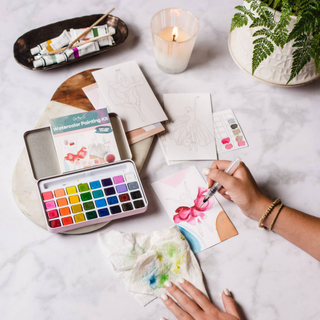 Flower Girls Watercolor Painting Kit
