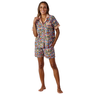 Short PJ Set in Bee Tapestry