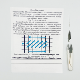 Monstera Leaf Needlepoint Kit
