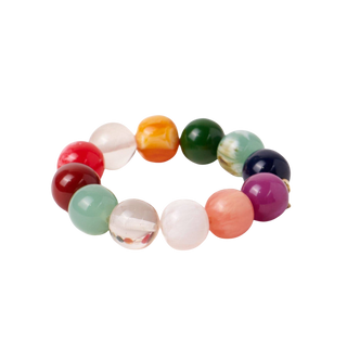 Cece Large Multi Resin Bead Bracelet