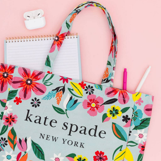 Safari Floral Canvas Book Tote