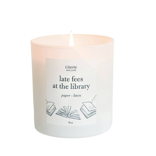 Late Fees at the Library Candle