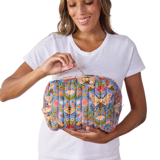 Oversized Pouch Duo in Bee Tapestry
