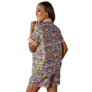 Short PJ Set in Bee Tapestry