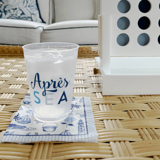 Seaside Toile Paper Cocktail Napkins
