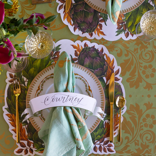 Die-cut Artichoke Wreath Placemats