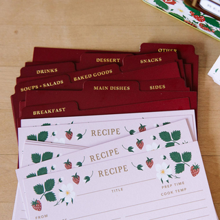 Strawberry Patch Recipe Cards