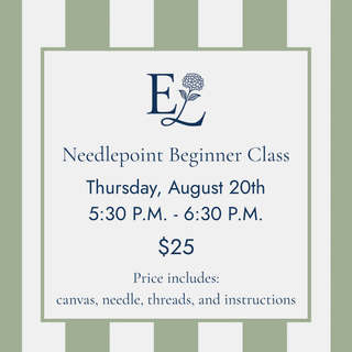 Needlepoint Beginner Class - August 20th