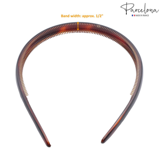 2-Piece French Tortoise Shell and Black Headband Set