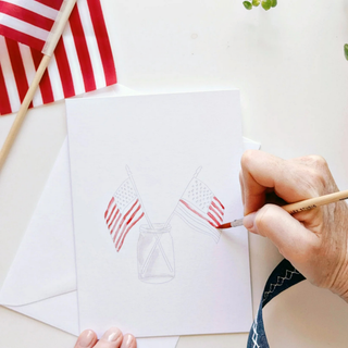 Americana Paintable Watercolor Notecard Set