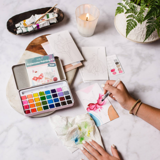 Cape Harbor Watercolor Painting Kit