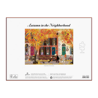 Autumn in the Neighborhood 1000 Piece Puzzle