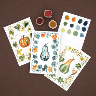 Mini Watercolor Kit: Gourds