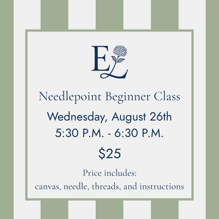 Needlepoint Beginner Class - August 26th